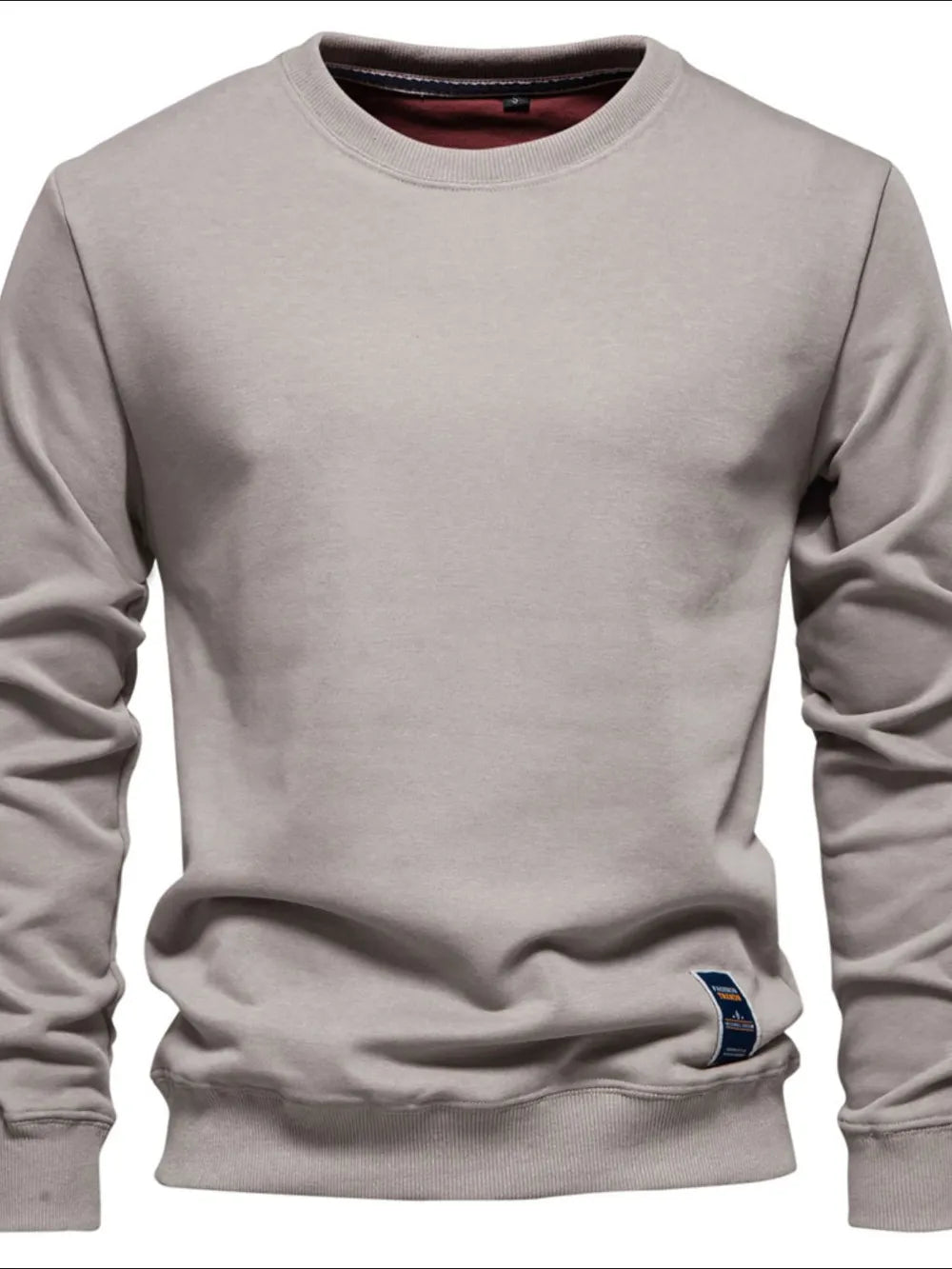 Men's Round Neck Long Sleeve Sweatshirt - Premium Men's Sweatshirts from Trendsi - Just $33.88! Shop now at Handbags Specialist Headquarter