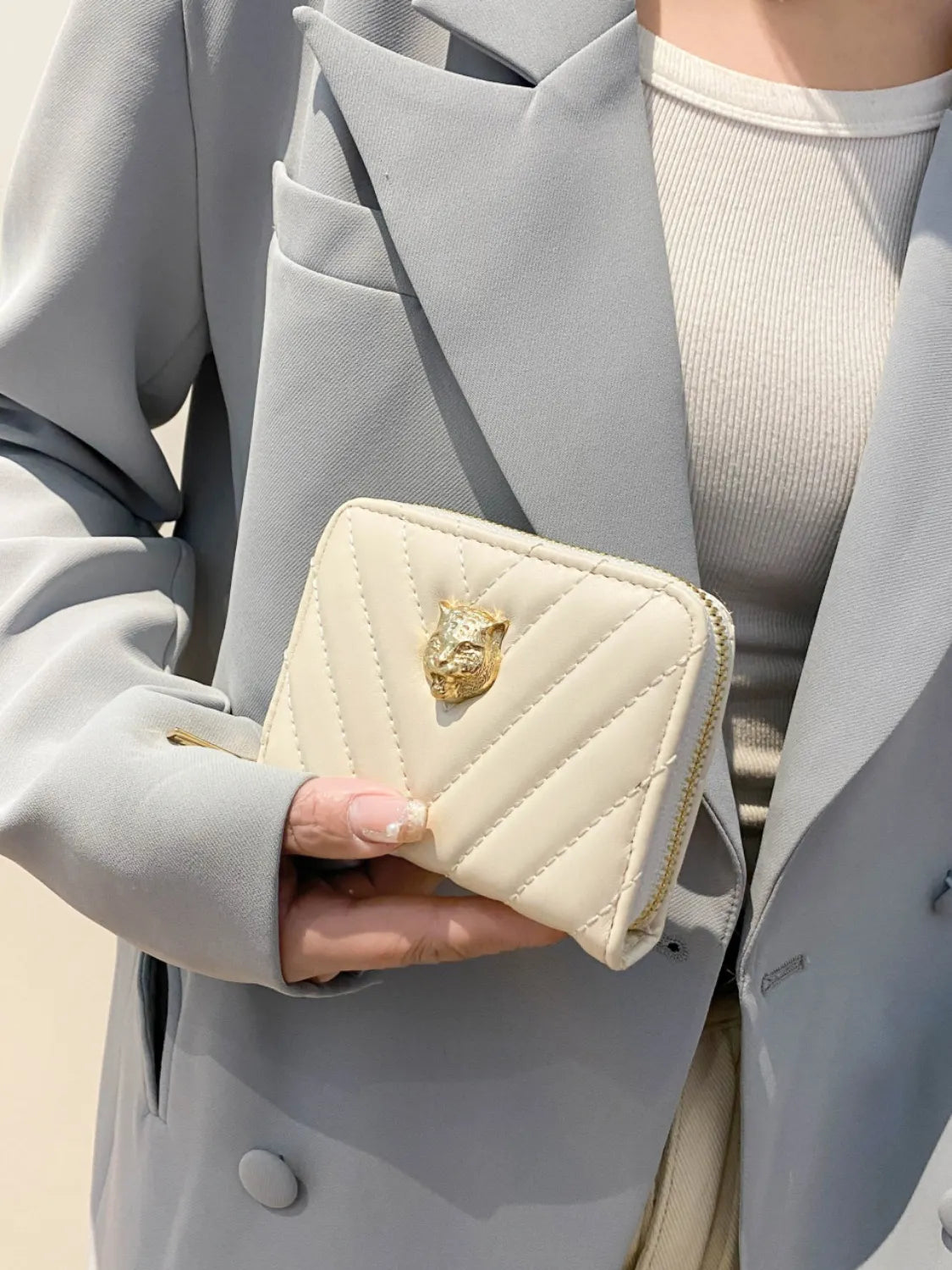 PU leather Solid Color Wallet - Premium Wallet from Trendsi - Just $20.99! Shop now at Handbags Specialist Headquarter