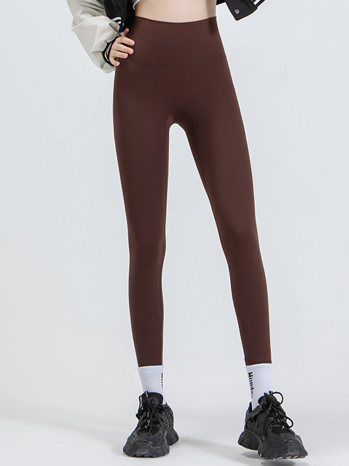 Wide Waistband Sports Leggings - Premium Leggings from Trendsi - Just $52.05! Shop now at Handbags Specialist Headquarter
