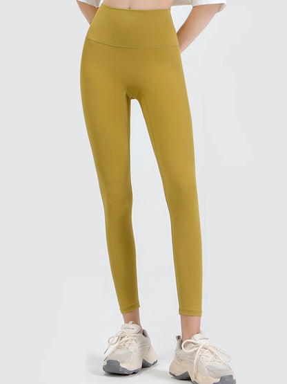 Wide Waistband Sports Leggings - Premium Leggings from Trendsi - Just $52.05! Shop now at Handbags Specialist Headquarter