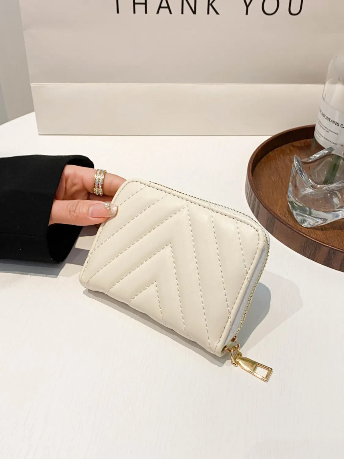 PU leather Solid Color Wallet - Premium Wallet from Trendsi - Just $20.99! Shop now at Handbags Specialist Headquarter