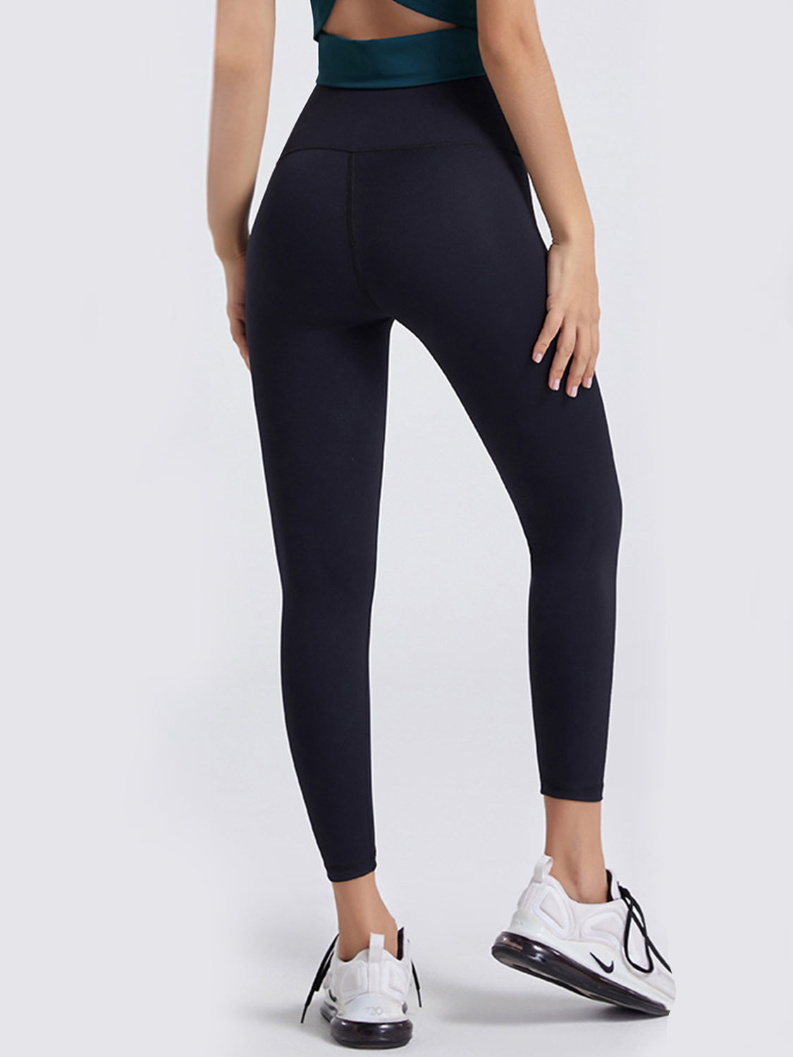 Wide Waistband Sports Leggings - Premium Leggings from Trendsi - Just $52.05! Shop now at Handbags Specialist Headquarter