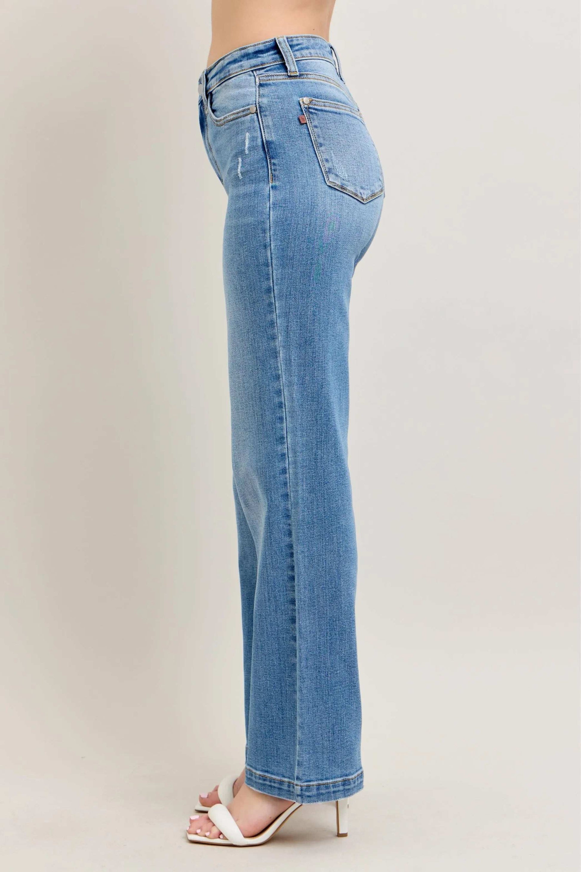 Judy Blue Full Size High Waist Straight Jeans Plus Size - Premium Women / Jeans & Denim from Trendsi - Just $72.99! Shop now at Handbags Specialist Headquarter