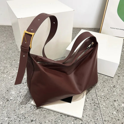 Adjustable Strap PU Leather Handbag - Premium Tote Bag from Trendsi - Just $39.99! Shop now at Handbags Specialist Headquarter