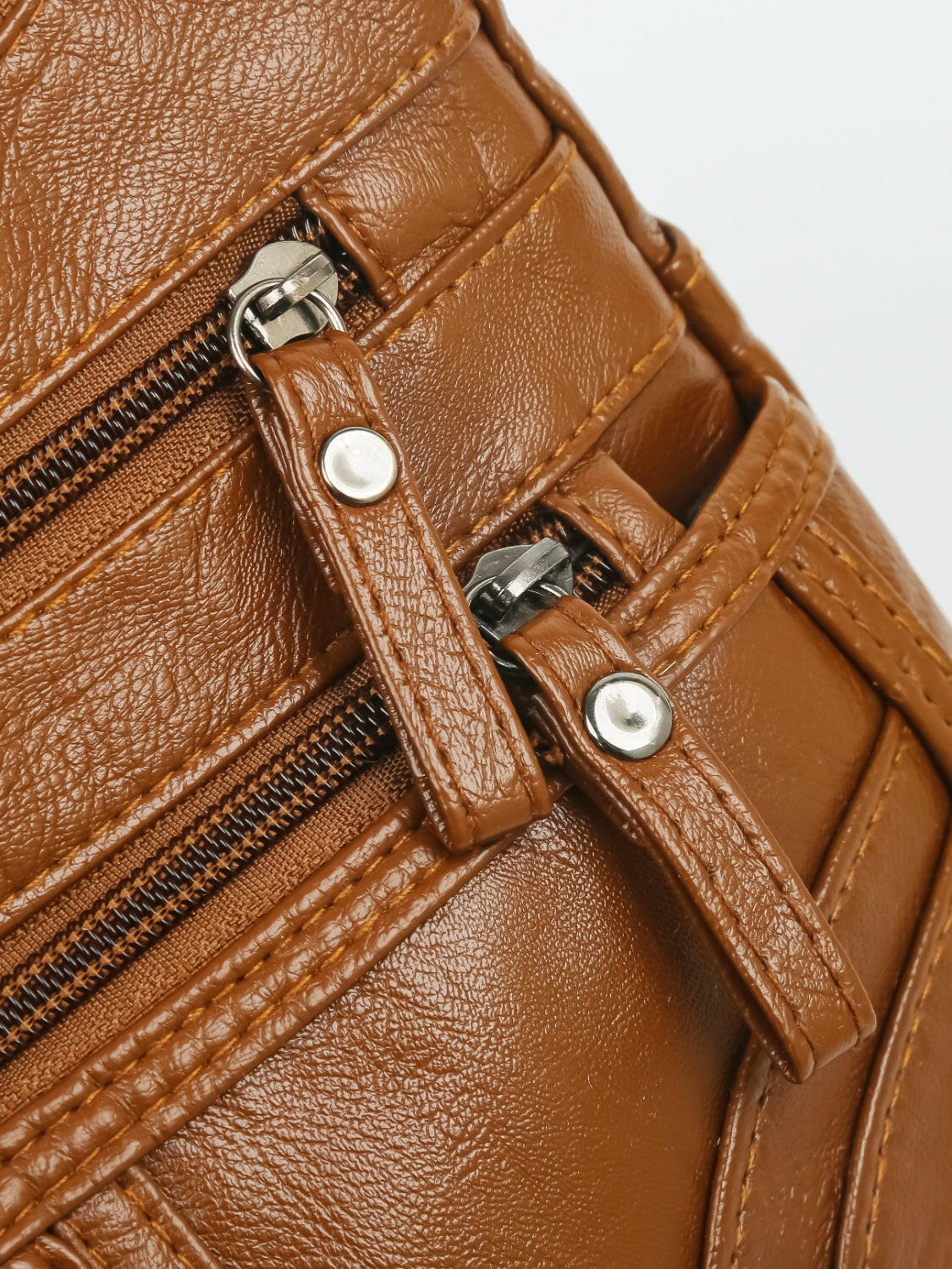 PU Leather Adjustable Strap Shoulder Bag.