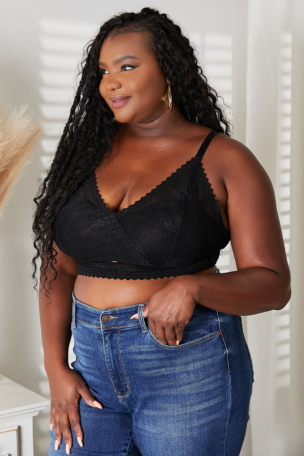 JadyK Skye Full Size Lace Bralette - Premium Tops from Trendsi - Just $41.25! Shop now at Handbags Specialist Headquarter