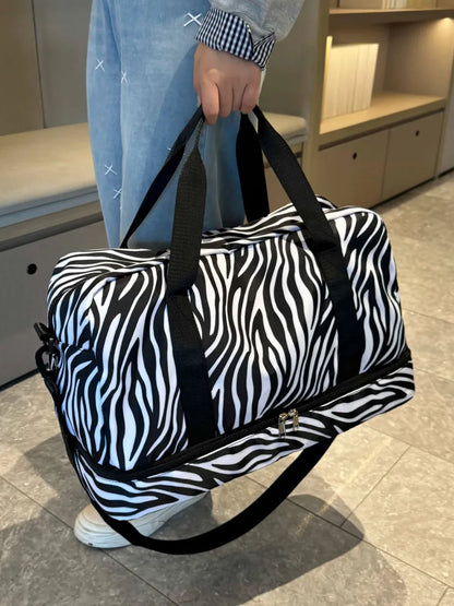 Oxford Cloth Leopard Travel Bag - Premium travel-bag from Trendsi - Just $39.99! Shop now at Handbags Specialist Headquarter