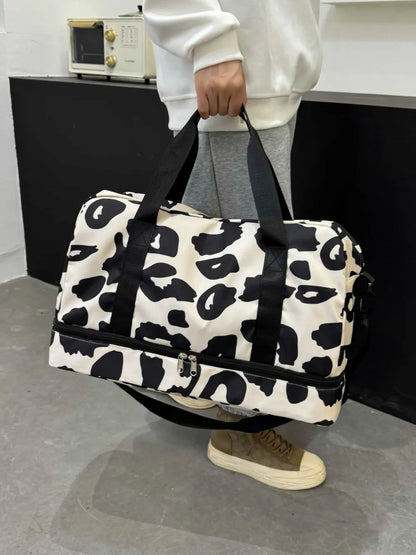 Oxford Cloth Leopard Travel Bag - Premium travel-bag from Trendsi - Just $39.99! Shop now at Handbags Specialist Headquarter