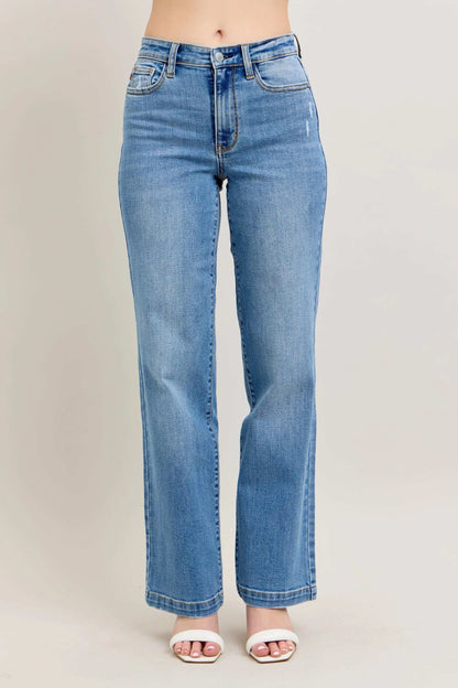 Judy Blue Full Size High Waist Straight Jeans Plus Size - Premium Women / Jeans & Denim from Trendsi - Just $72.99! Shop now at Handbags Specialist Headquarter
