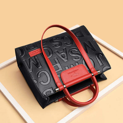 EleganceMax Crossbody: Luxe Large Print Handbag