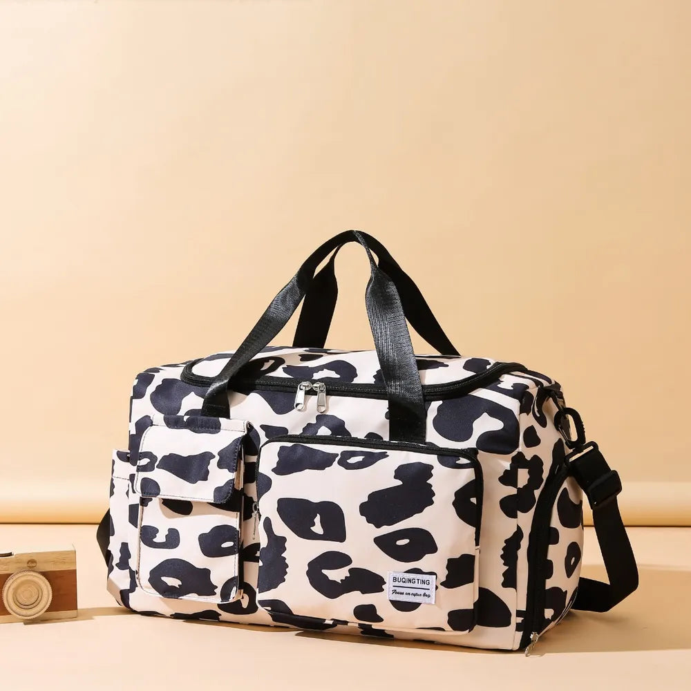Oxford Cloth Animal Print Travel Bag - Premium travel-bag from Trendsi - Just $44.99! Shop now at Handbags Specialist Headquarter