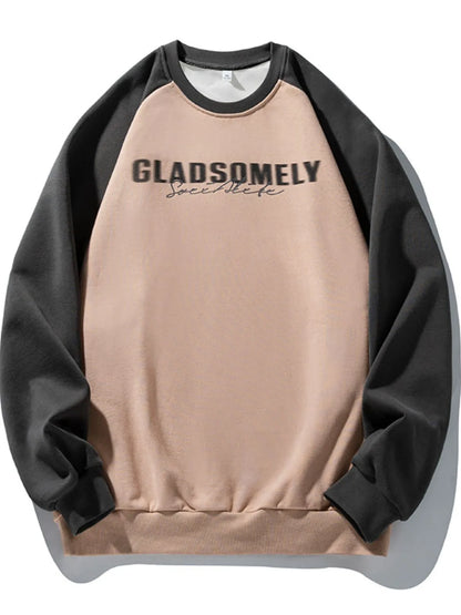 Men's Letter Graphic Round Neck Long Sleeve Sweatshirt - Premium Men's Sweatshirts from Trendsi - Just $24.52! Shop now at Handbags Specialist Headquarter