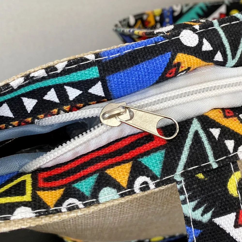 Geometric Medium Tote Bag - Premium Tote Bag from Trendsi - Just $39.99! Shop now at Handbags Specialist Headquarter