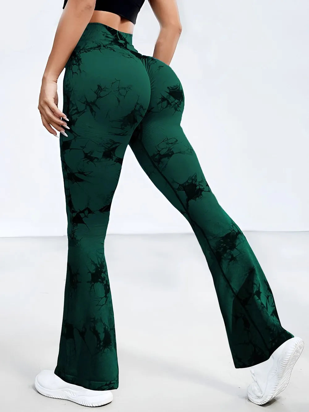 Tie-Dye High Waist Active Leggings - Premium Leggings from Trendsi - Just $40.59! Shop now at Handbags Specialist Headquarter