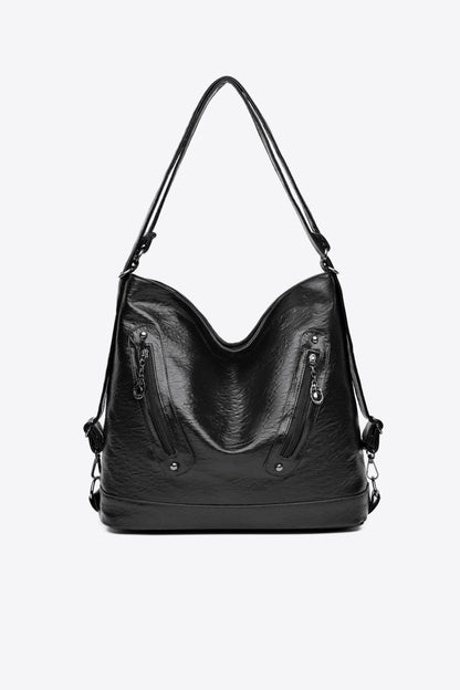 PU Leather Shoulder Bag - Premium handbags from Trendsi - Just $27.99! Shop now at Handbags Specialist Headquarter