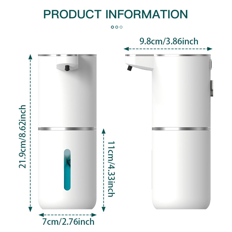 Automatic Soap Dispenser Touchless Foaming Soap Dispenser 380ml USB Rechargeable Electric 4 Level Adjustable Foam Soap Dispenser - Premium  from Big Saves Store - Just $49.99! Shop now at Handbags Specialist Headquarter