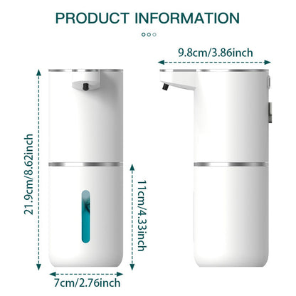 Automatic Soap Dispenser Touchless Foaming Soap Dispenser 380ml USB Rechargeable Electric 4 Level Adjustable Foam Soap Dispenser - Premium  from Big Saves Store - Just $49.99! Shop now at Handbags Specialist Headquarter