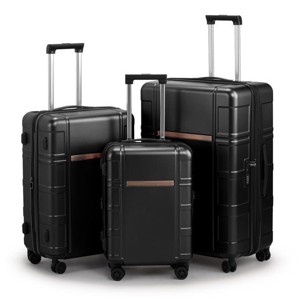 JetBlack Trio: Silent Spinner Luggage Set