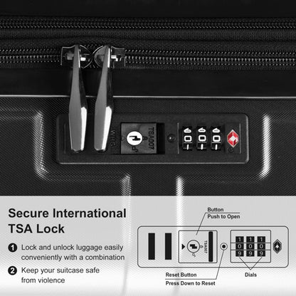 JetBlack Trio: Silent Spinner Luggage Set
