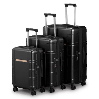 JetBlack Trio: Silent Spinner Luggage Set
