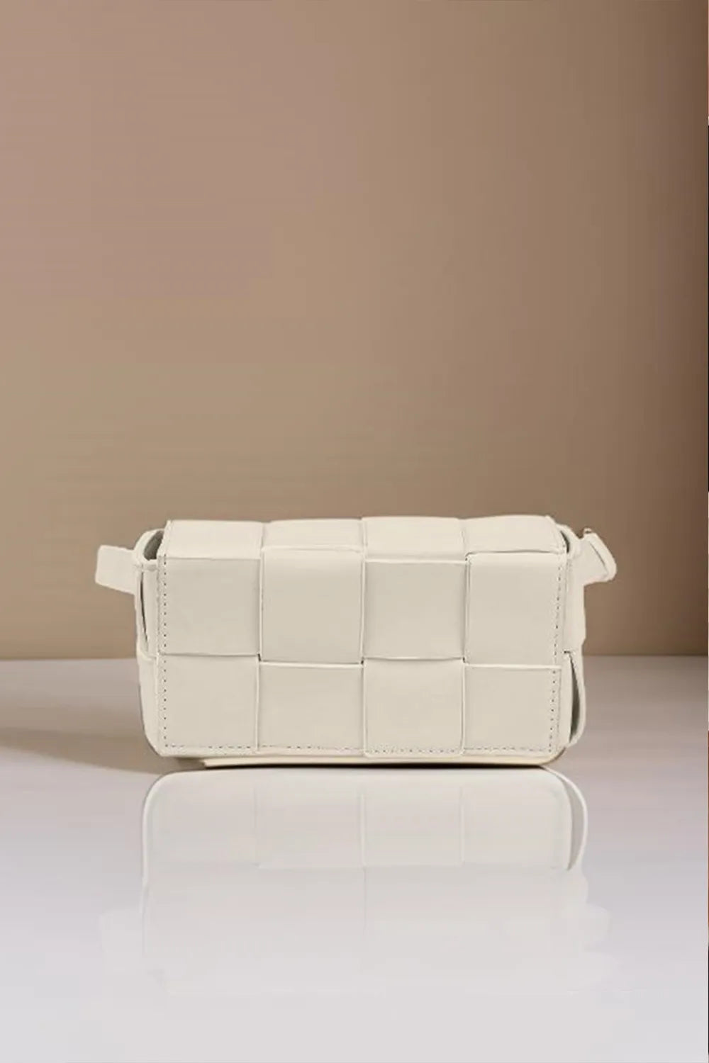 Zenana Vegan Leather Woven Crossbody Bag - Premium Crossbody Bag from Trendsi - Just $31.99! Shop now at Handbags Specialist Headquarter