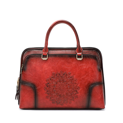 Heritage Elegance: Vintage Embossed Tote