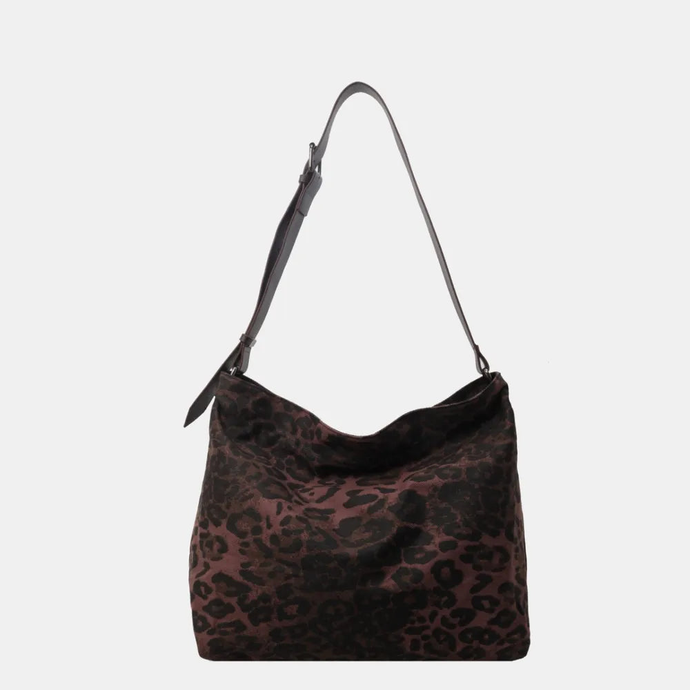 Leopard Adjustable Strap Tote Bag - Premium Tote Bag from Trendsi - Just $36.99! Shop now at Handbags Specialist Headquarter