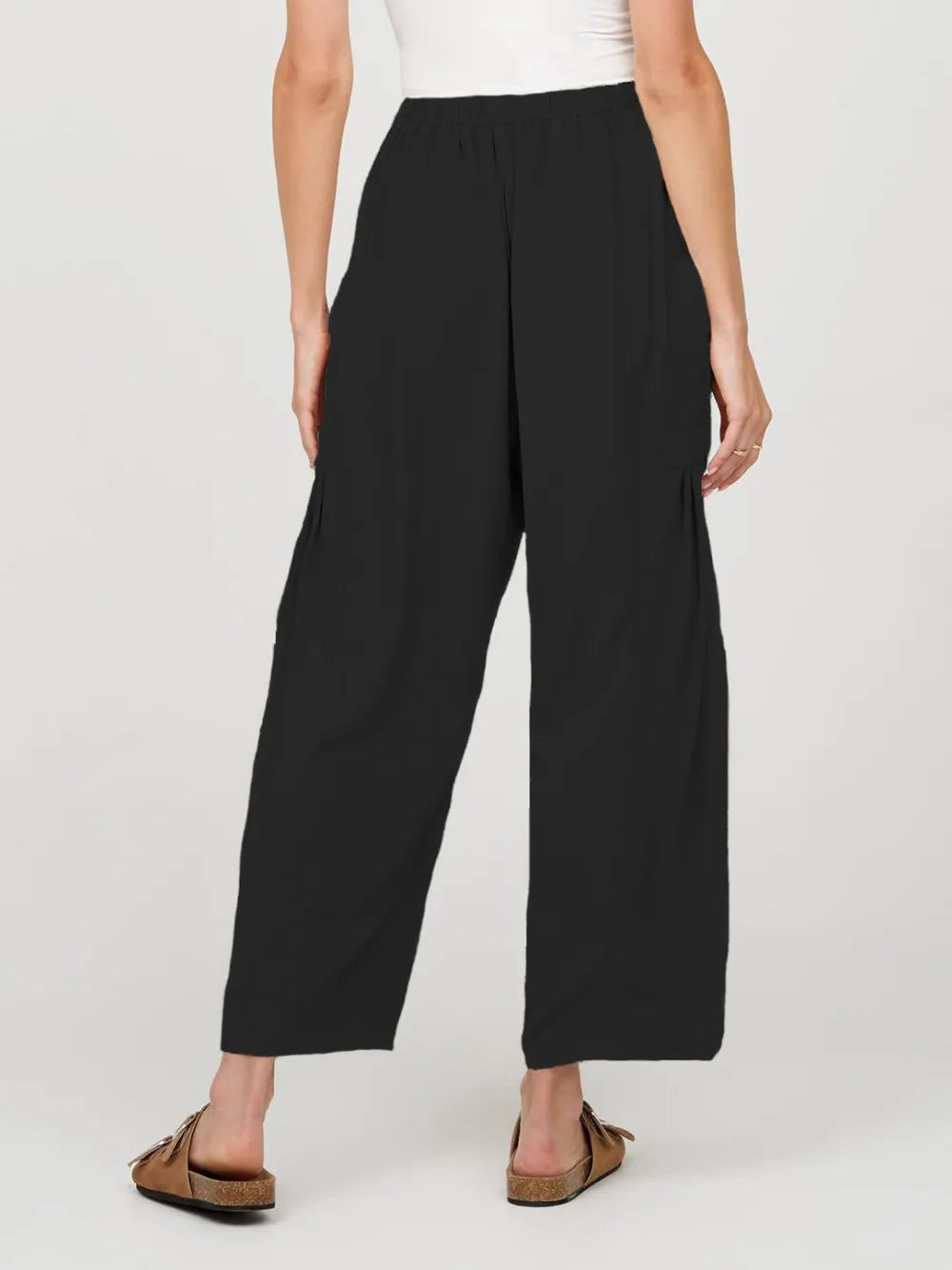 Full Size Wide Leg Pants with Pockets - Premium Women Pants from Trendsi - Just $42.99! Shop now at Handbags Specialist Headquarter