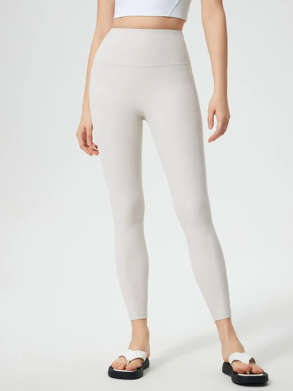 Millennia Wide Waistband Active Leggings - Premium Leggings from Trendsi - Just $40.95! Shop now at Handbags Specialist Headquarter