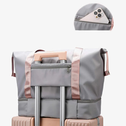 Multi Pocket Nylon Travel Bag - Premium travel-bag from Trendsi - Just $39.99! Shop now at Handbags Specialist Headquarter