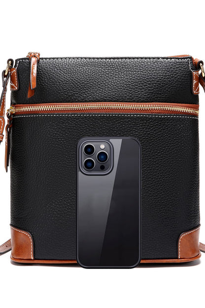 PU Leather Crossbody Bag - Premium handbags from Trendsi - Just $44.99! Shop now at Handbags Specialist Headquarter