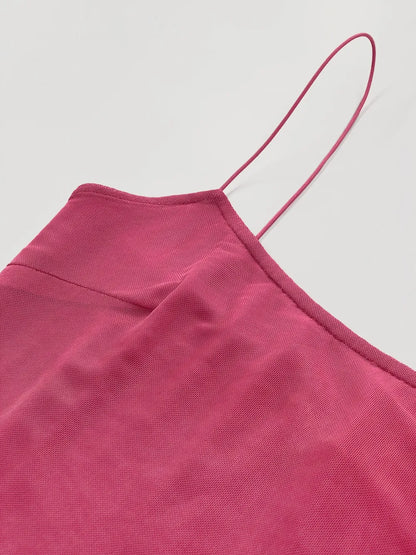 Ruched Maxi Cami Dress - Premium Maxi Dress from Trendsi - Just $45.99! Shop now at Handbags Specialist Headquarter