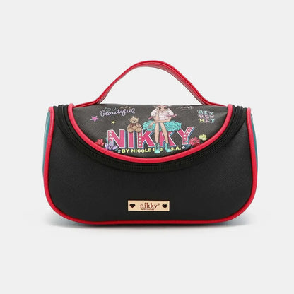 Nicole Lee USA Nikky Contrast Makeup Bag - Premium Tote Bag from Trendsi - Just $39.99! Shop now at Handbags Specialist Headquarter