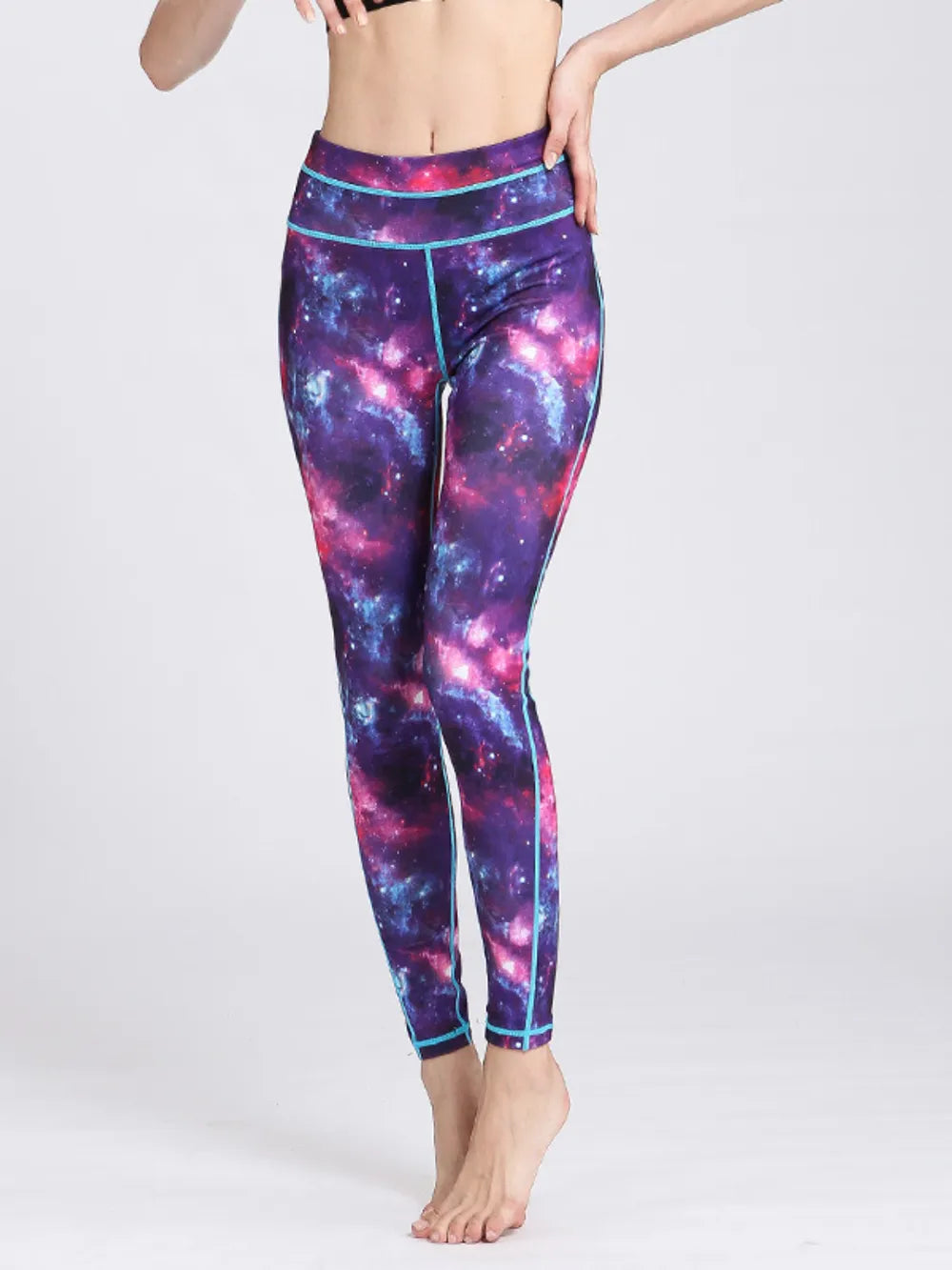 Printed Active High Waist Leggings - Premium Leggings from Trendsi - Just $48.12! Shop now at Handbags Specialist Headquarter