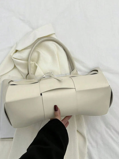 PU Leather Woven Handbag and Clutch Set - Premium handbags from Trendsi - Just $21.99! Shop now at Handbags Specialist Headquarter