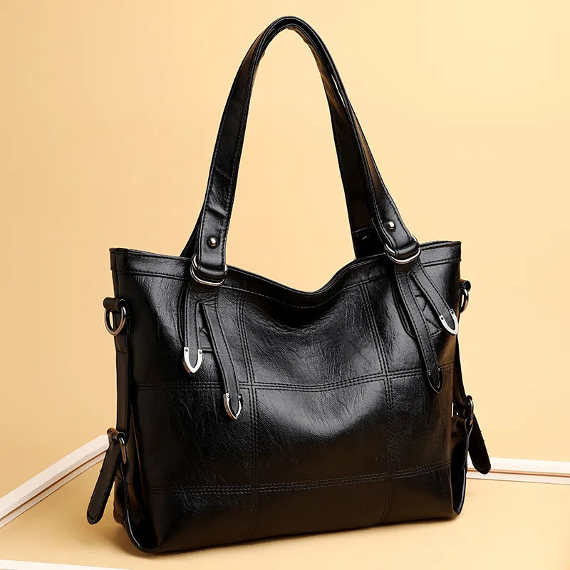 PU Leather Medium Handbag - Premium Tote Bag from Trendsi - Just $33.99! Shop now at Handbags Specialist Headquarter