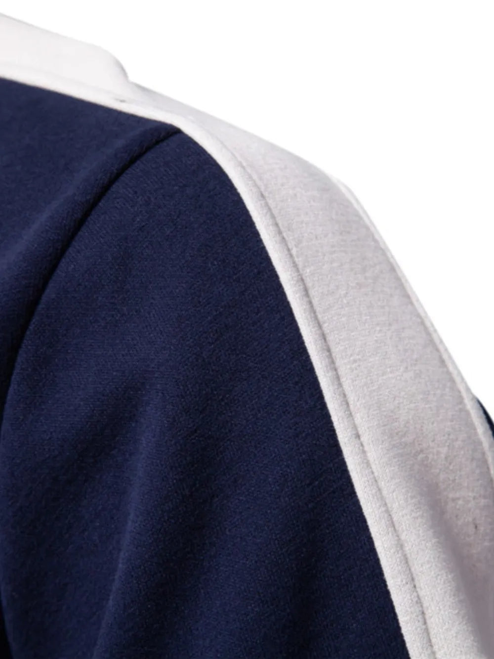 Men's Contrast Striped Long Sleeve Sweatshirt - Premium Men's Sweatshirts from Trendsi - Just $44.54! Shop now at Handbags Specialist Headquarter