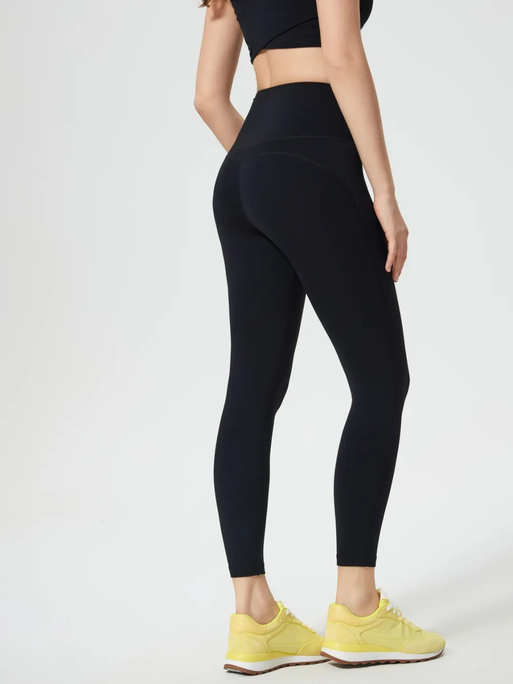 Millennia Wide Waistband Active Leggings - Premium Leggings from Trendsi - Just $40.95! Shop now at Handbags Specialist Headquarter