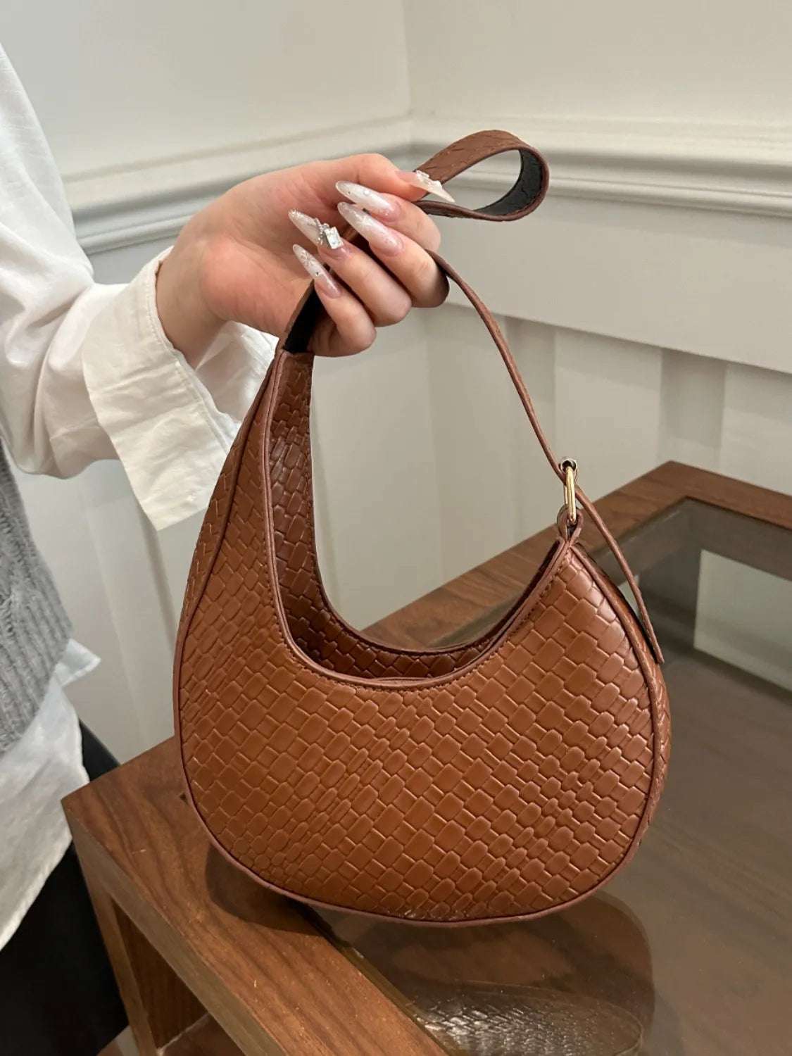 PU leather Shoulder Bag - Premium Crossbody Bag from Trendsi - Just $21.99! Shop now at Handbags Specialist Headquarter