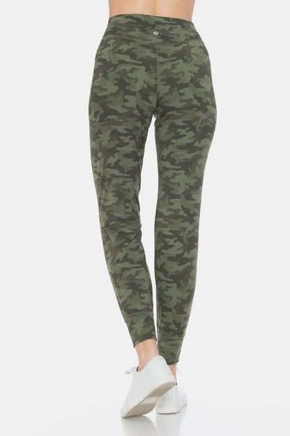 Leggings Depot Camouflage High Waist Leggings - Premium Leggings from Trendsi - Just $45.03! Shop now at Handbags Specialist Headquarter