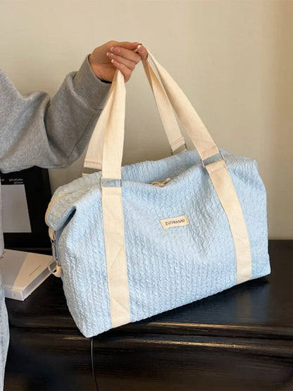 Texture Oxford Cloth Travel Bag - Premium travel-bag from Trendsi - Just $39.99! Shop now at Handbags Specialist Headquarter