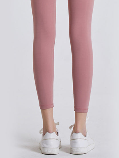 Wide Waistband Sports Leggings - Premium Leggings from Trendsi - Just $52.05! Shop now at Handbags Specialist Headquarter