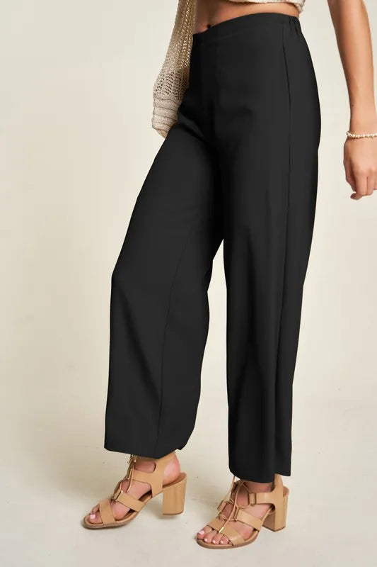 Davi & Dani Wide Leg Mid-Rise Pants - Premium  from Trendsi - Just $47.99! Shop now at Handbags Specialist Headquarter