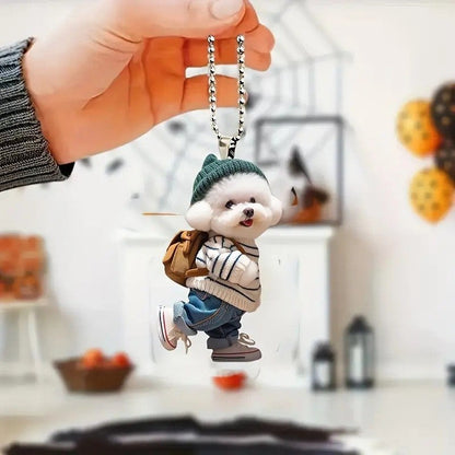 Creative Dog Backpack Keychain Pendant - Premium Keychains from Shop1103836706 Store - Just $14.99! Shop now at Handbags Specialist Headquarter