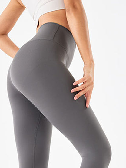 Wide Waistband Sports Leggings - Premium Leggings from Trendsi - Just $52.05! Shop now at Handbags Specialist Headquarter