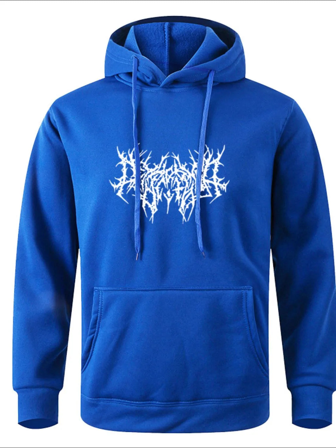 Men's Full Size Drawstring Graphic Long Sleeve Hoodie Plus Size - Premium Men's Sweatshirts from Trendsi - Just $22.58! Shop now at Handbags Specialist Headquarter