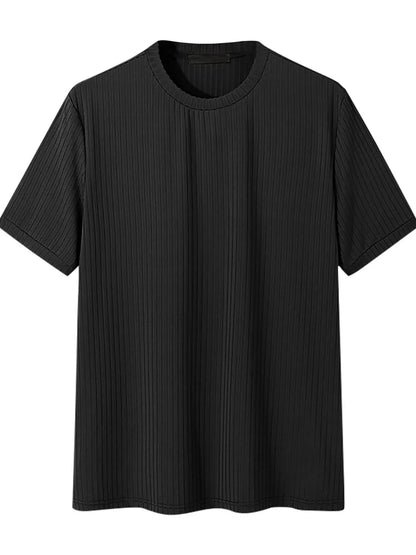 Men's Full Size Round Neck Short Sleeve T-Shirt Plus Size - Premium Men's Shirts from Trendsi - Just $29.54! Shop now at Handbags Specialist Headquarter