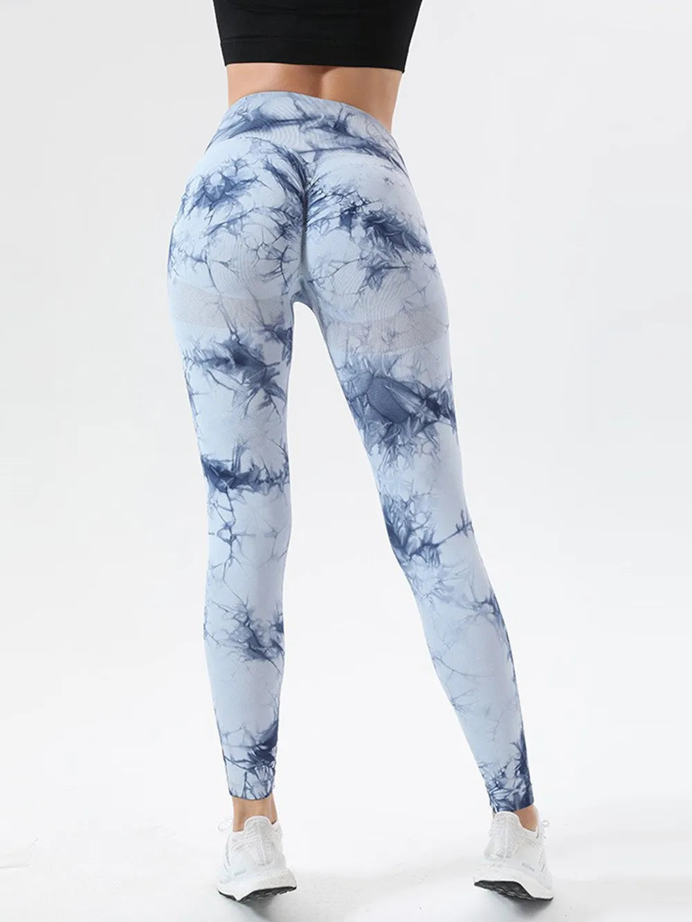 Tie-Dye High Waist Active Leggings - Premium Leggings from Trendsi - Just $41.40! Shop now at Handbags Specialist Headquarter