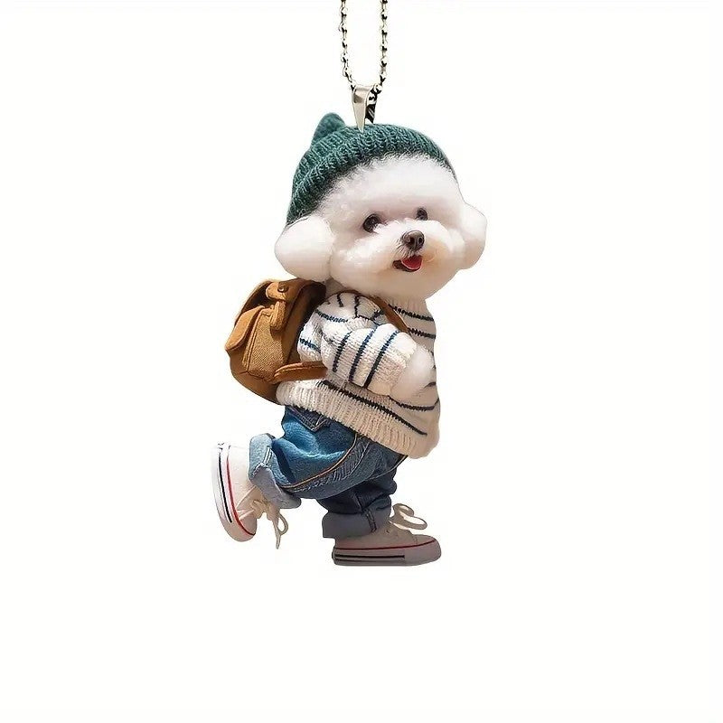 Creative Dog Backpack Keychain Pendant - Premium Keychains from Shop1103836706 Store - Just $14.99! Shop now at Handbags Specialist Headquarter