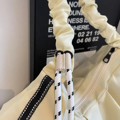 Ruched Large Tote Bag - Premium Tote Bag from Trendsi - Just $39.99! Shop now at Handbags Specialist Headquarter